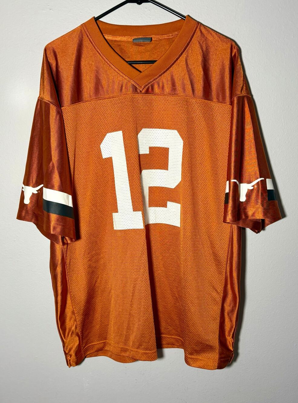 Texas Longhorns Burnt Orange Jersey NCAA #12 Jersey Pro Edge Sz XL